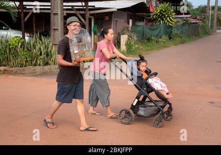 France, Guiana, Cacao, Hmong New Year Stock Photo