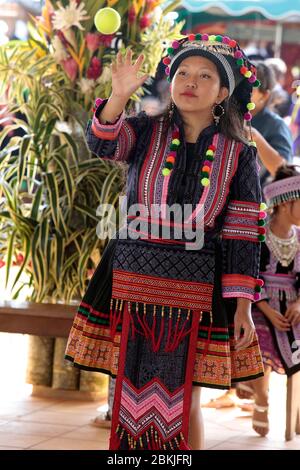 France, Guiana, Cacao, Hmong New Year Stock Photo