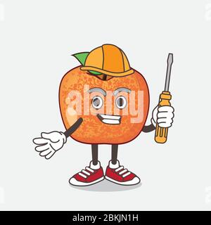 Dinosaur Eggs Pluots Fruit Mascot Character Vector Illustration Stock Vector