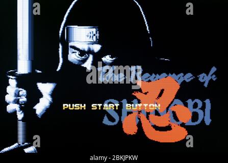 The Revenge Of Shinobi Sega Genesis Mega Drive Editorial Use Only