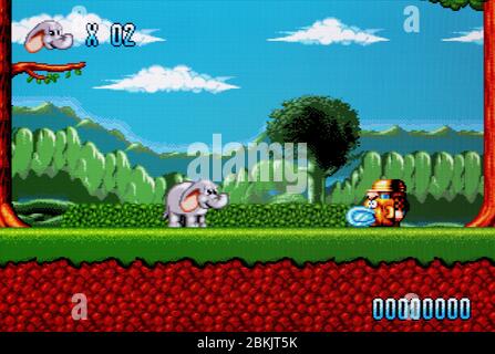 Mega Drive Rolo Rolo to the Rescue - Sega Genesis Mega Drive - Editorial use only Stock ...