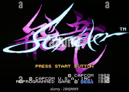 Strider - Sega Genesis Mega Drive - Editorial use only Stock Photo - Alamy