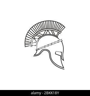 Ancient Greek Style Design Ancient Greek Spartan Helmet And Laurel Wreath Stock Vector Image Art Alamy