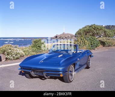 1965 Chevrolet Corvette Sting Ray 396 Turbo Jet Big Block classic car, Sumner, Christchurch, New Zealand Stock Photo