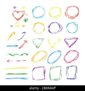 Set of graphic elements for infographics. Simple vector illustration. Stock Vector