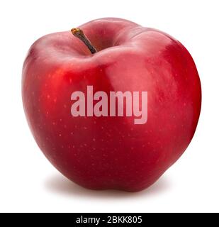 red delicious apple path isolated on white Stock Photo