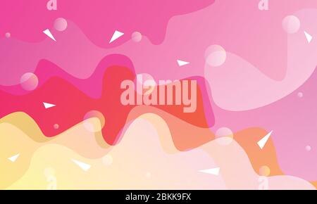 Abstract colorful modern flow shape background, Liquid abstract colorful clean background template Stock Vector