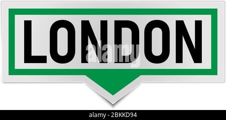 green london speech bubble icon. speech bubble vector eps10 Stock Vector