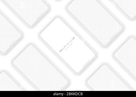 Vector phone. Template for APP. Realistic template. Mock up with empty screen for business presentations Stock Vector