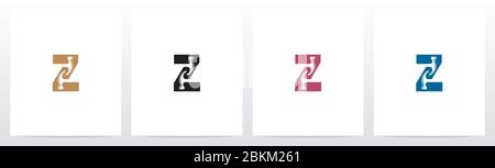 Hammer Tools On Letter Logo Design Z Stock Vector