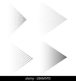 Spray Cloud Icon Set Isolated on White Background. Air Sprayer Nozzle. Stock Vector