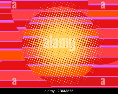 red 80s retro background Stock Vector