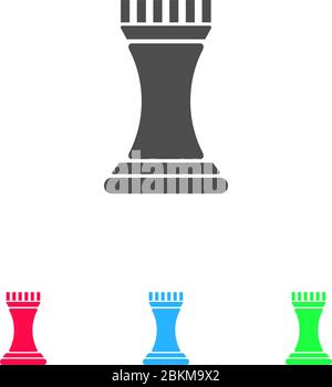 Strategy icon flat. Color pictogram on white background. Vector illustration symbol and bonus icons Stock Vector