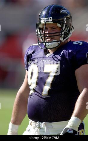 30 July 2010: Baltimore Ravens defensive tackle Kelly Gregg (97) in action  during Ravens training camp at McDaniel College in Westminster,  MDMandatory Credit: Russell Tracy / Southcreek Global. (Credit Image: ©  Russell