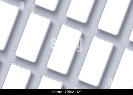 Smartphones presentation mockup Stock Vector
