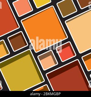 Colorful geometric modern Mondrian style background vector illustration Stock Vector