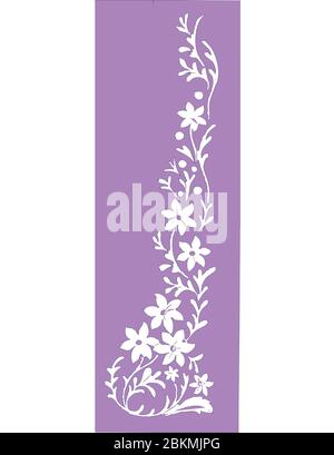 Ornamental pattern, with flower and leaf motifs Stock Vector