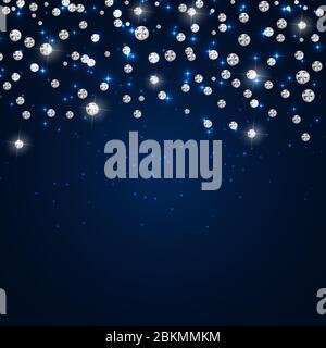 Abstract Luxury Black Diamond Background Vector Illustration Stock Vector