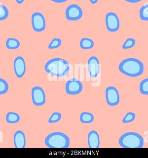 Abstract seamless pattern with different design elements. Modern stylish texture. Trendy hand drawn background. Geometric colorful shapes. Vector illu Stock Vector