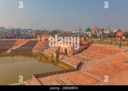 Cityscape, Hussainabad, Lucknow, Uttar Pradesh, India Stock Photo