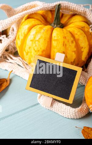 Autumn pumpkin thanksgiving background Stock Photo