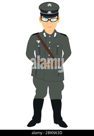 German in form of the great domestic war Stock Vector
