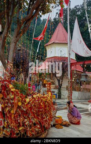 23 Sep 2009 Naina devi temple , Nainital , Uttaranchal Uttarakhand , India asia Stock Photo