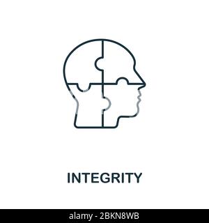 Integrity icon. Line simple Personality icon for templates, web design ...