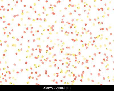 Seeds seamless pattern. Tomato seeds on a white background. Vector illustration Stock Vector