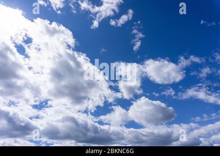 Nice white cloud on the sky cirrus clouds . Stock Photo