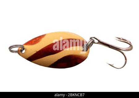 Fishing baits isolated on white background bass . Stock Photo