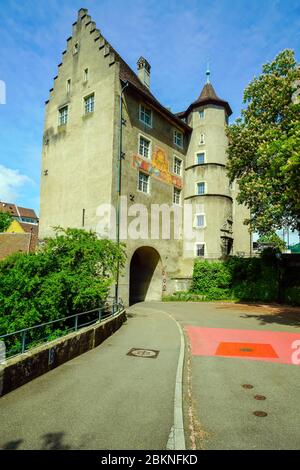 Landvogteischloss (castle of the medieval county sherriff) in Baden. Canton Aargau, Switzerland. Stock Photo