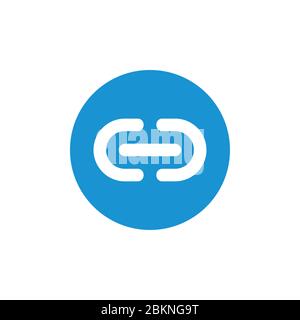 chain simple geometric design symbol vector Stock Vector