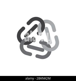 chain simple geometric design symbol vector Stock Vector