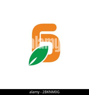 letter g simple geometric leaf colorful symbol logo vector Stock Vector