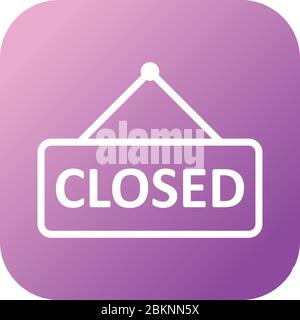 Beautiful Closed tag vector line icon Stock Vector
