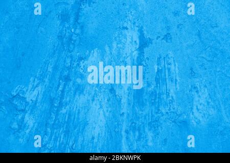 Old rusty texture wall background, blue toned Stock Photo