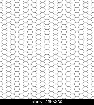 simple geometric background with hexagonal cell texture,  honeycomb grid seamless pattern, vector illustration with honey hexagon cells Stock Vector