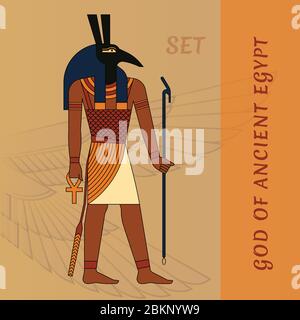 God of Ancient Egypt - Set - Seth - vector Stock Vector Image & Art - Alamy