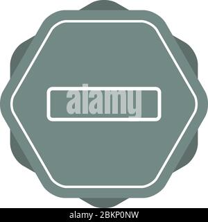 Beautiful Subtraction vector line icon Stock Vector Image & Art - Alamy