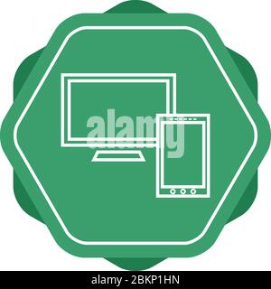Beautiful Screens vector line icon Stock Vector Image & Art - Alamy