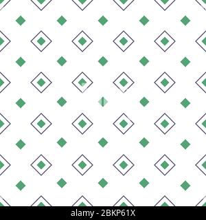 Geometric seamless pattern with rhombuses. Colored rhombuses on white background. Vector illustration in EPS8 format, pattern swatch included. Stock Vector