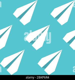 Seamless background with airplanes Stock Vector Image & Art - Alamy