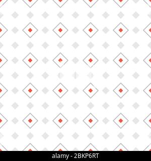 Seamless geometric texture with rhombuses. Colored rhombuses on white background. Vector illustration in EPS8 format, pattern swatch included. Stock Vector