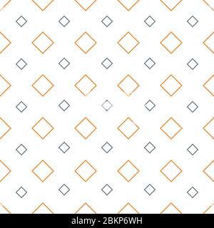 Seamless geometric texture with rhombuses. Colored rhombuses on white background. Vector illustration in EPS8 format, pattern swatch included. Stock Vector