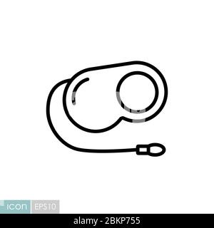 Pet lead vector icon. Pet animal sign Stock Vector