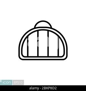 Pet carrier vector icon. Pet animal sign Stock Vector