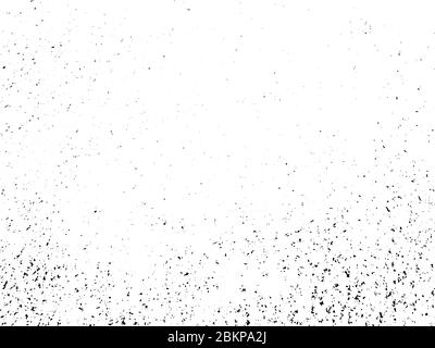 Distressed overlay texture. Rusty metal abstract background. Grunge backdrop of rusted steel surface stylized image. Eroded metallic plate in black an Stock Vector