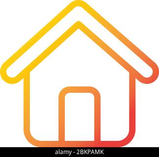 home page internet web technology interface vector illustration gradient style icon Stock Vector