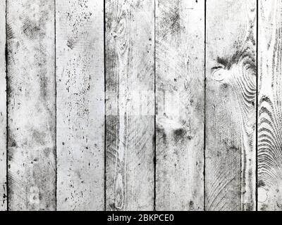 Bright gray wooden background. Backdrop made of natural material. Textured surface. Rough old planks Stock Photo